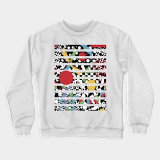 90s Totally Rad Geometric Crewneck Sweatshirt